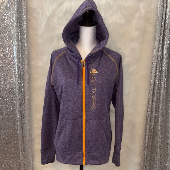 LSU Tigers Women's Purple Hoodie Jacket - Picture 1 of 4